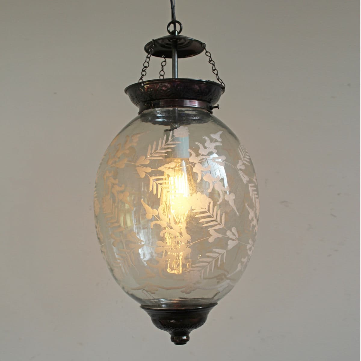 Etched Egg Pendant Light - Thumbnail 3
