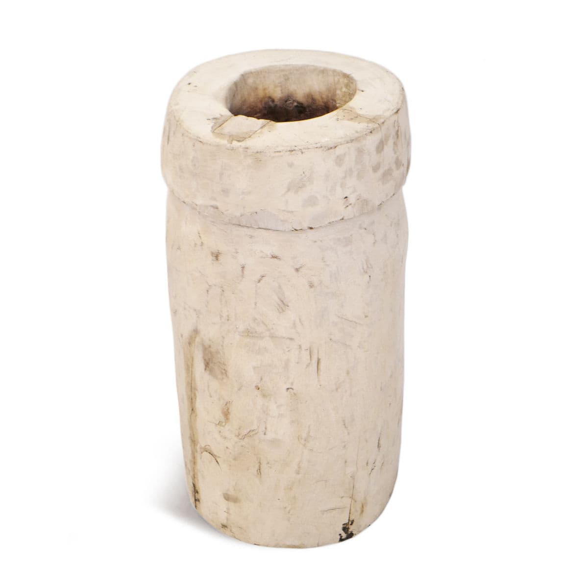 Old Sun Bleached Wood Butter Pot - Thumbnail 3