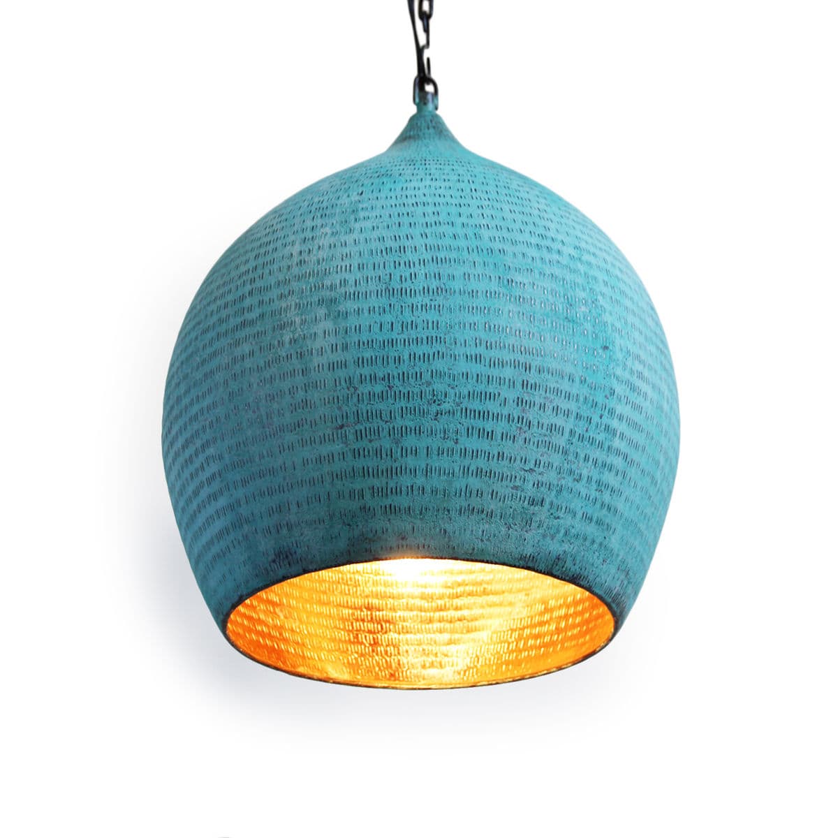 Copper Hammered Pod Lantern Small - Thumbnail 3