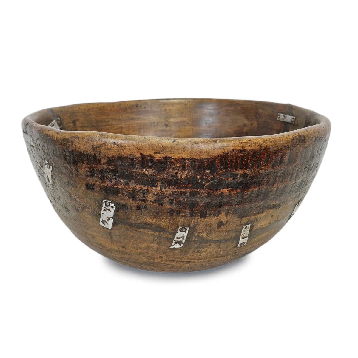 Large Vintage Fulani Wood Bowl - Thumbnail 3