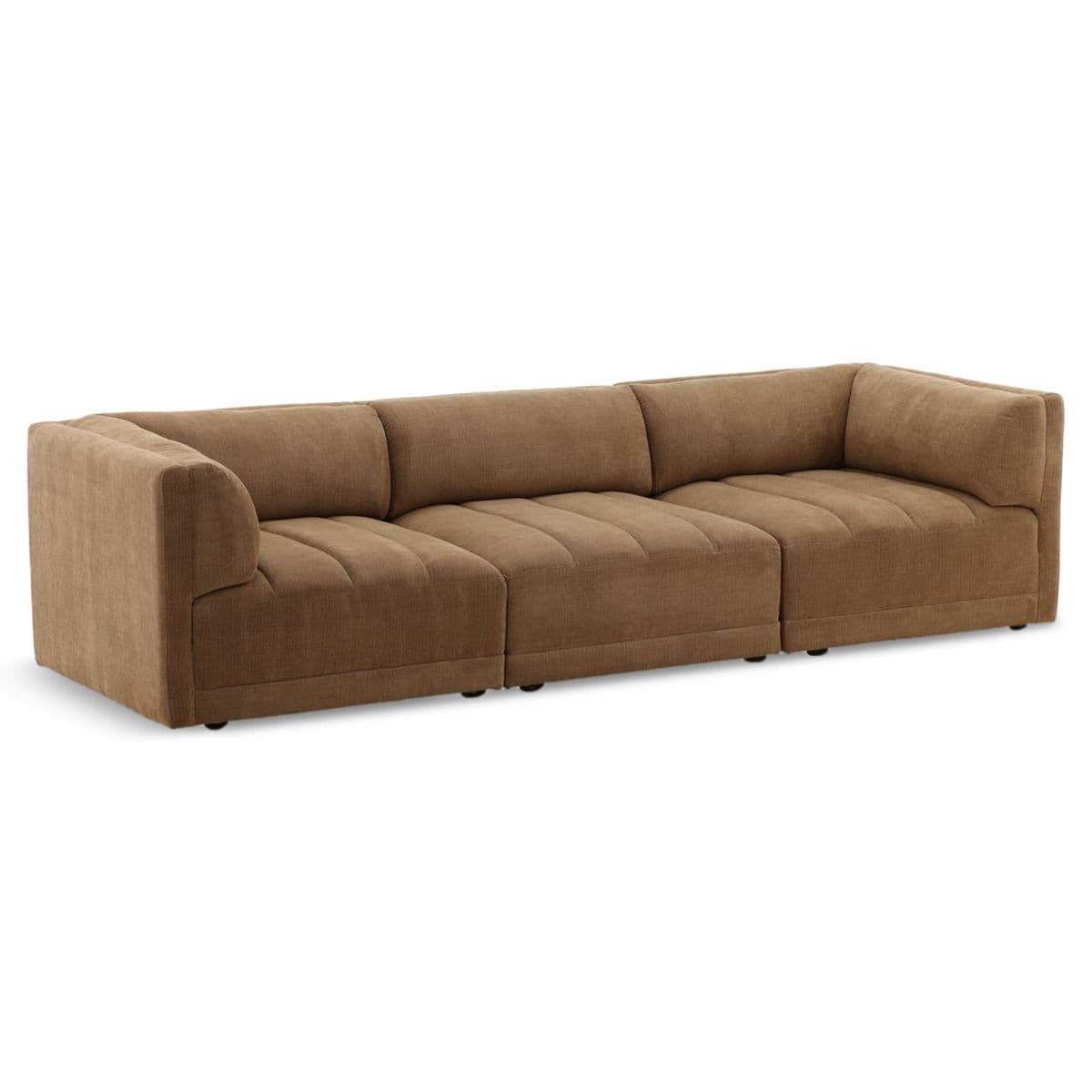 Cocoa Upholstered Sofa - Thumbnail 3