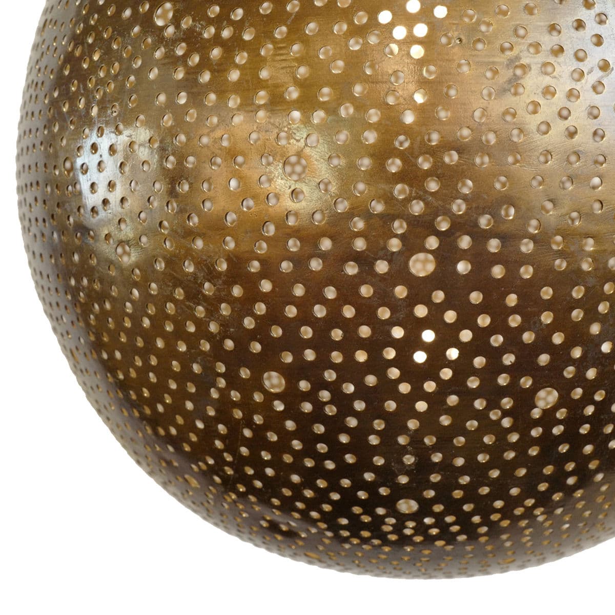 Aria Brass Dot Globe Pendant Light Medium - Thumbnail 3