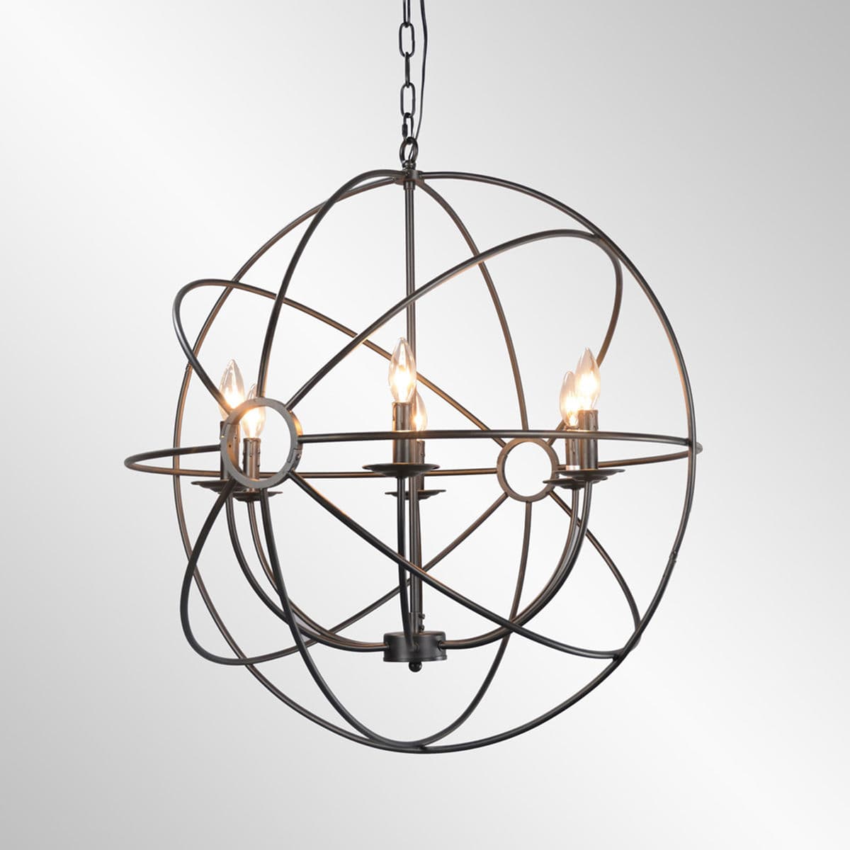 Iron Orb Chandelier Small - Thumbnail 3