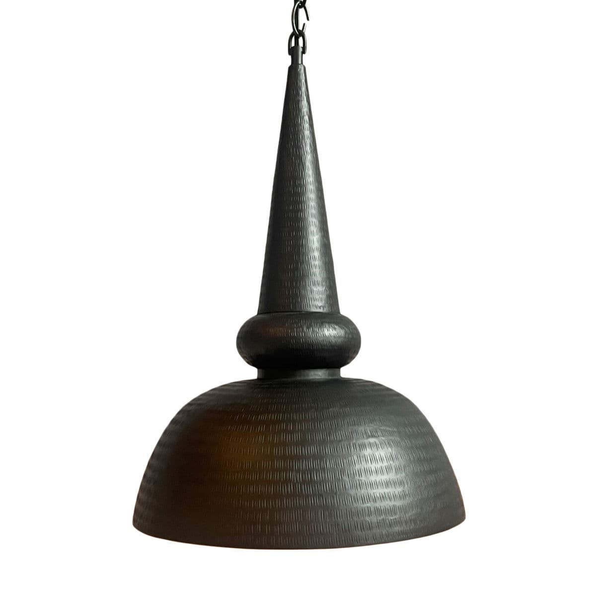 Copper Hammered Kuba Bronze Pendant Light - Thumbnail 3
