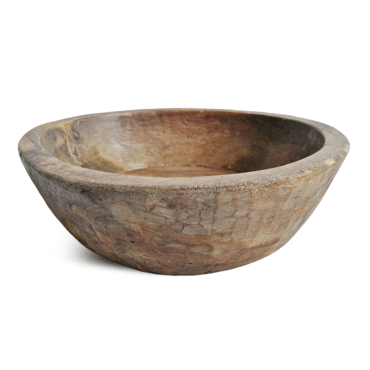 Vintage India Teak Wood Bowl - Thumbnail 3