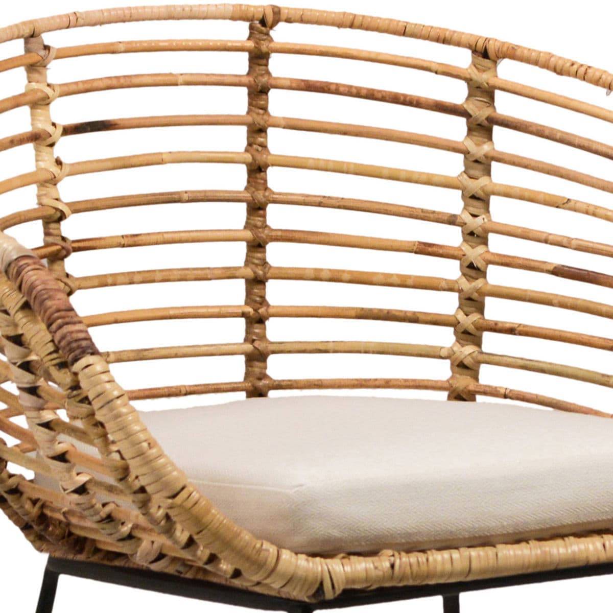 Talia Rattan Dining Chair - Thumbnail 3