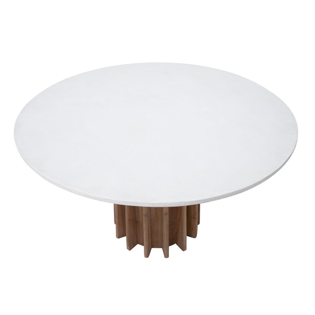 Pine Skirt Round Dining Table - Thumbnail 3