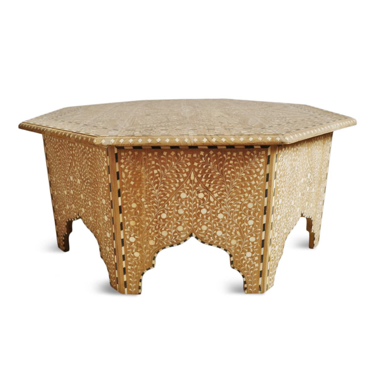 Octagon Inlay Coffee Table - Thumbnail 3