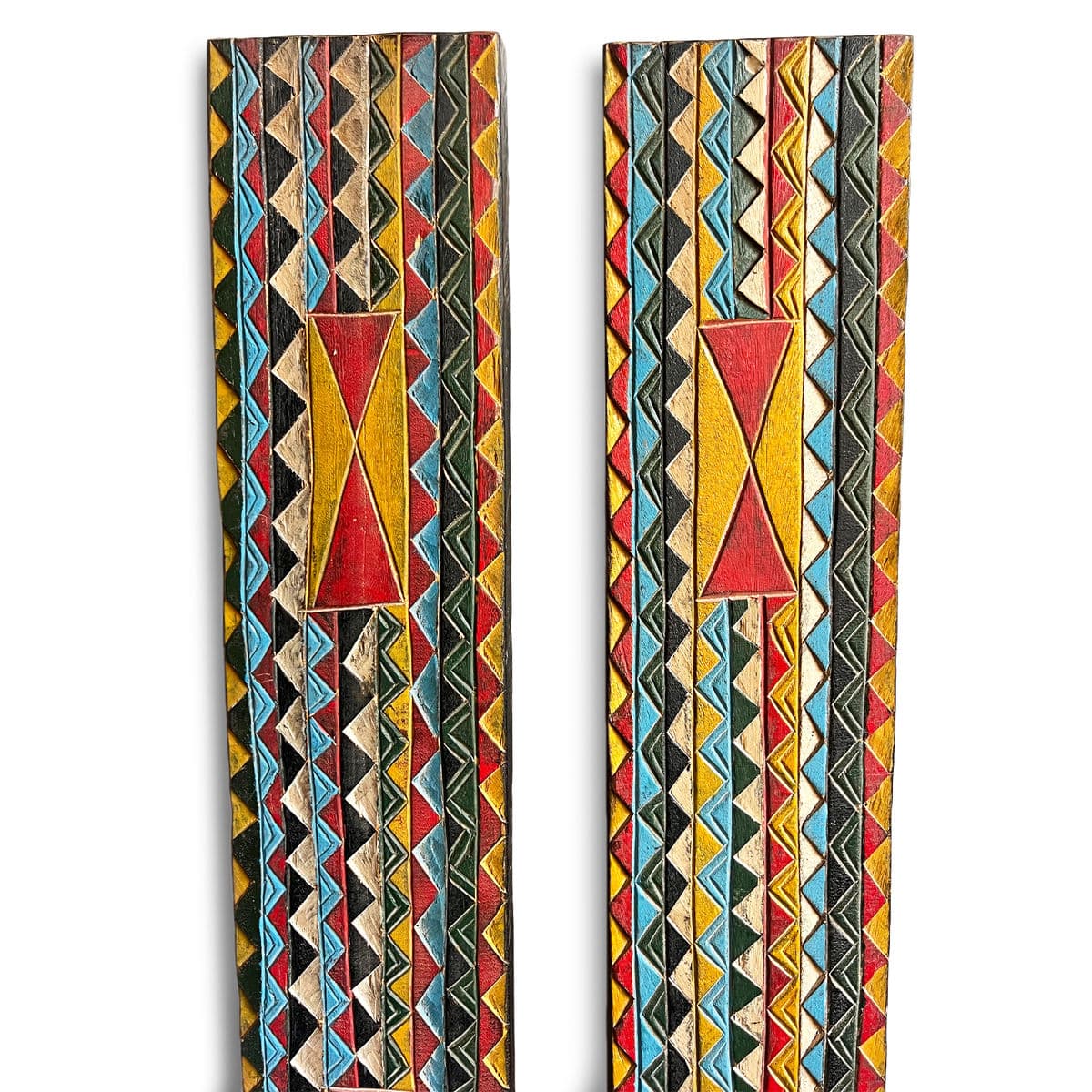 Pair of Vintage Amhara Painted Panels - Thumbnail 3