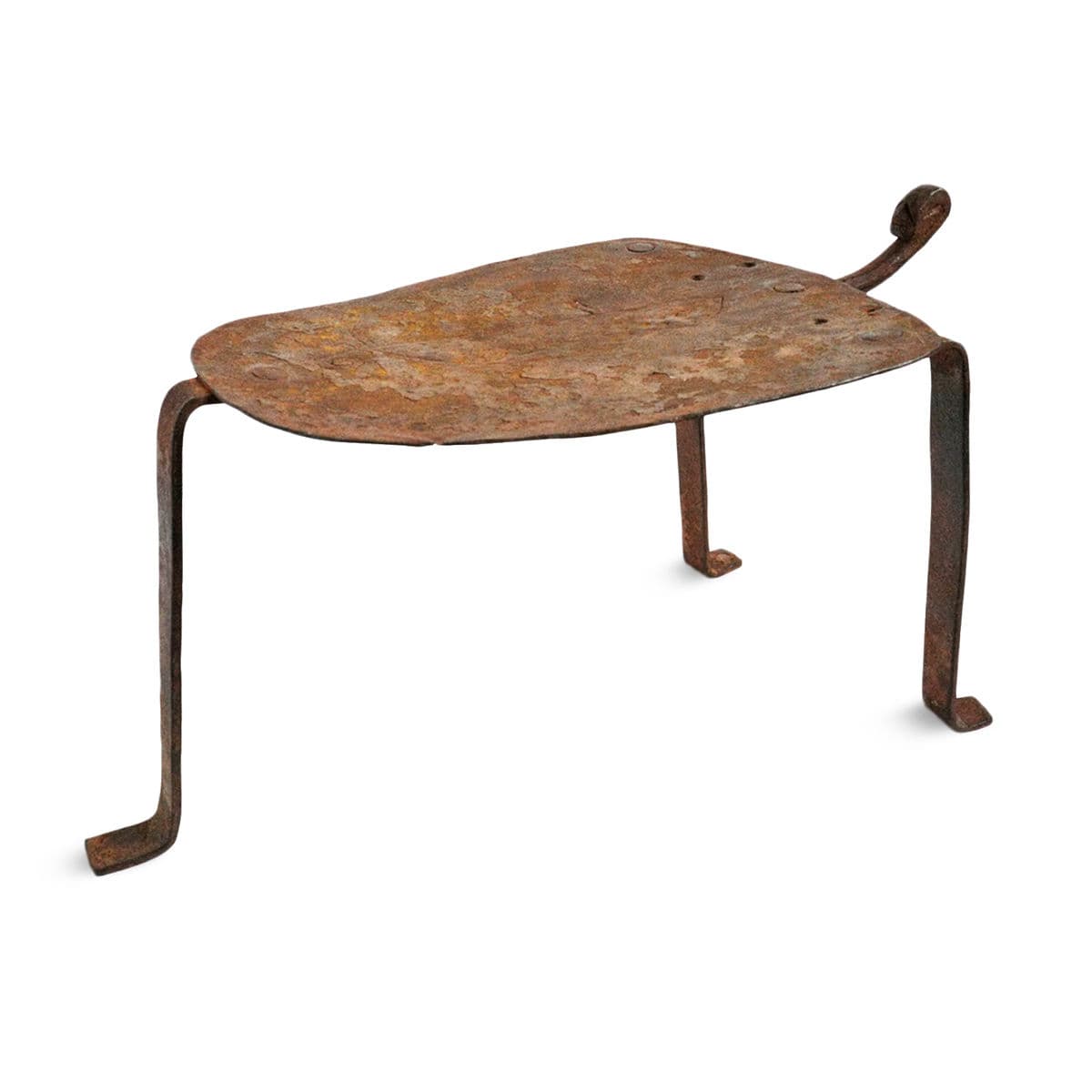 Vintage Lobi Iron Chameleon Stool - Thumbnail 3