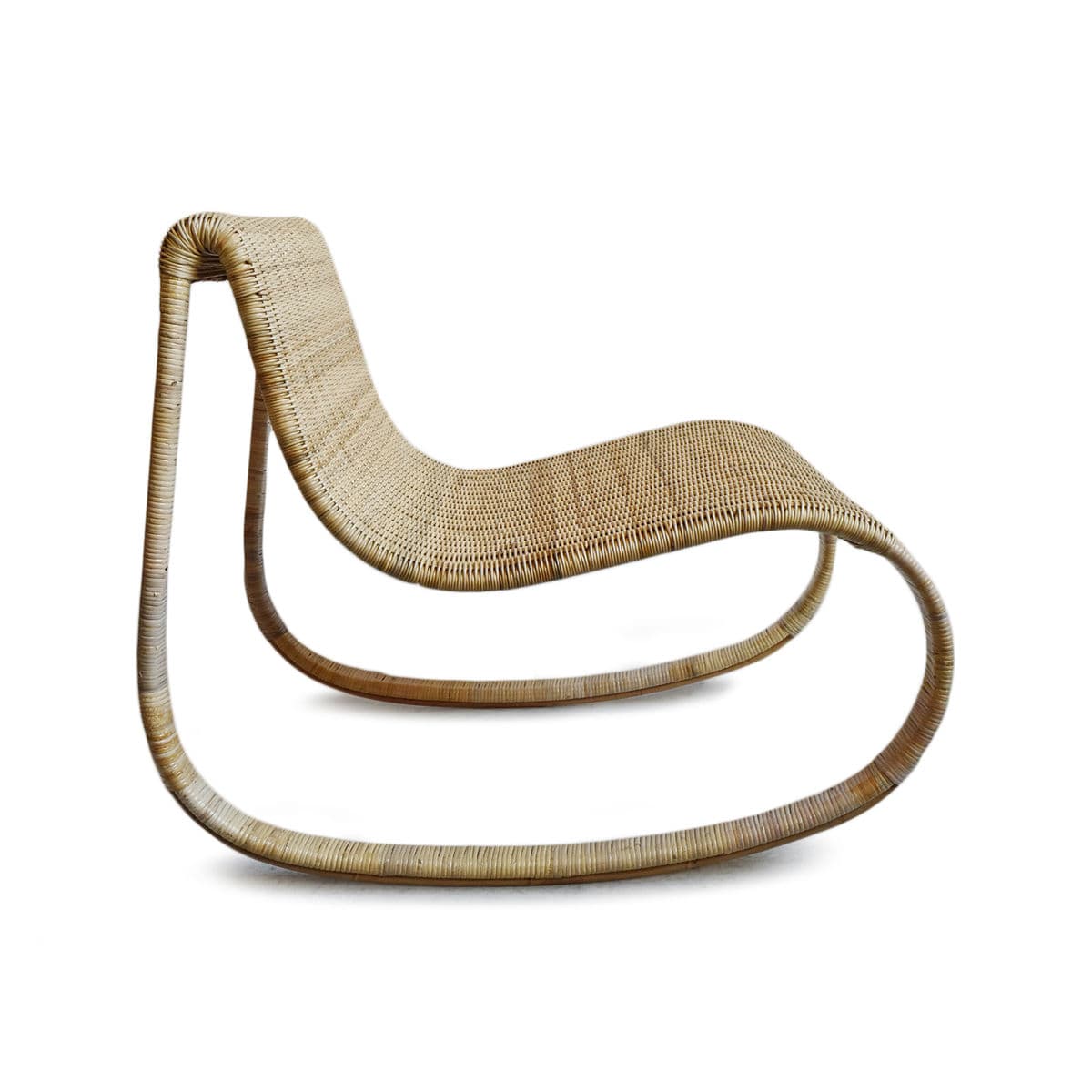 Raw Rattan Rocking Chair - Thumbnail 3