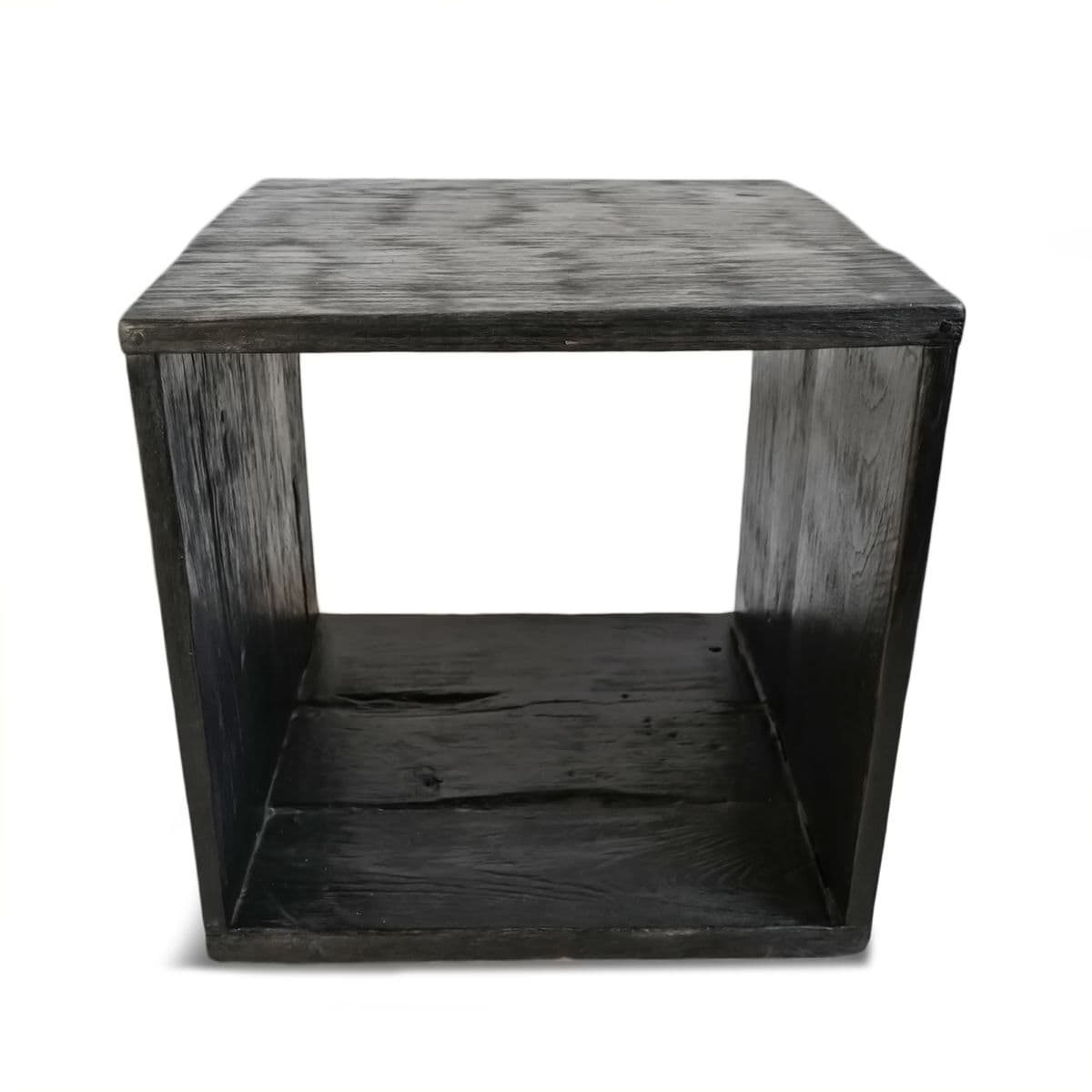 Ebony Teak Box Side Table - Thumbnail 3
