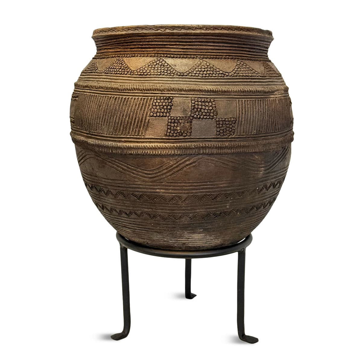 Antique Bida Water Vessel on Stand - Thumbnail 3