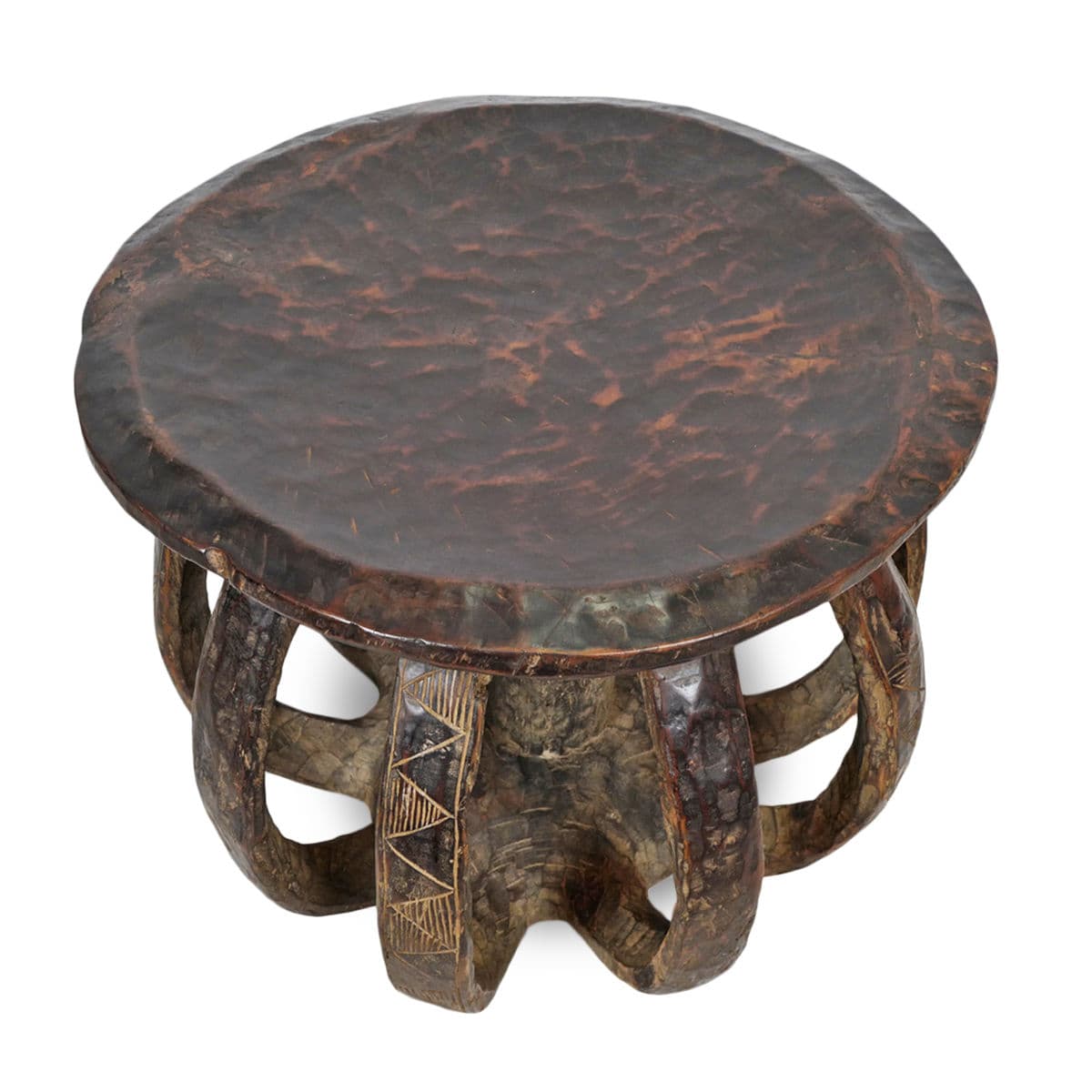 Vintage Large Baga Round Stool - Thumbnail 3