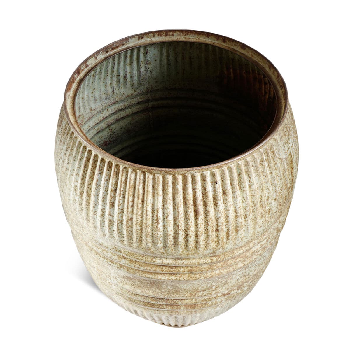 Vintage Iron Barrel / Planter - Thumbnail 3