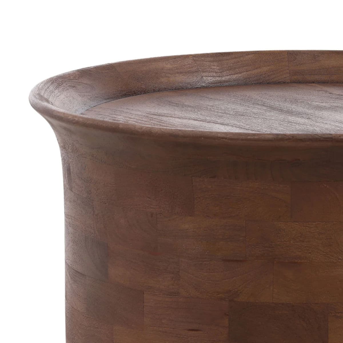 Devin Round Wood Coffee Table - Thumbnail 3