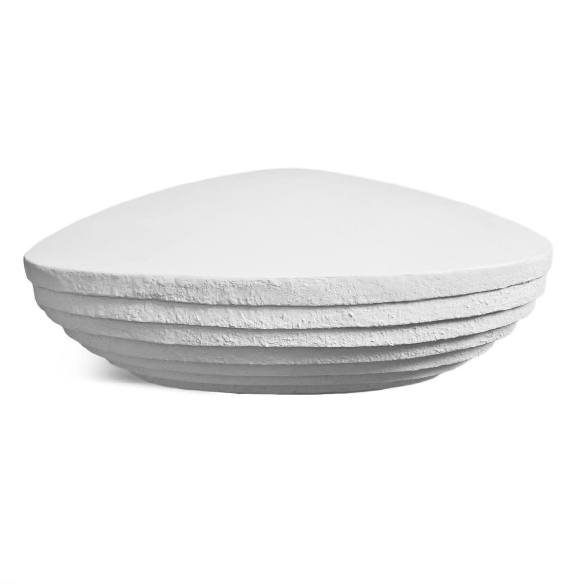 Outdoor Modern White Step Coffee Table - Thumbnail 3