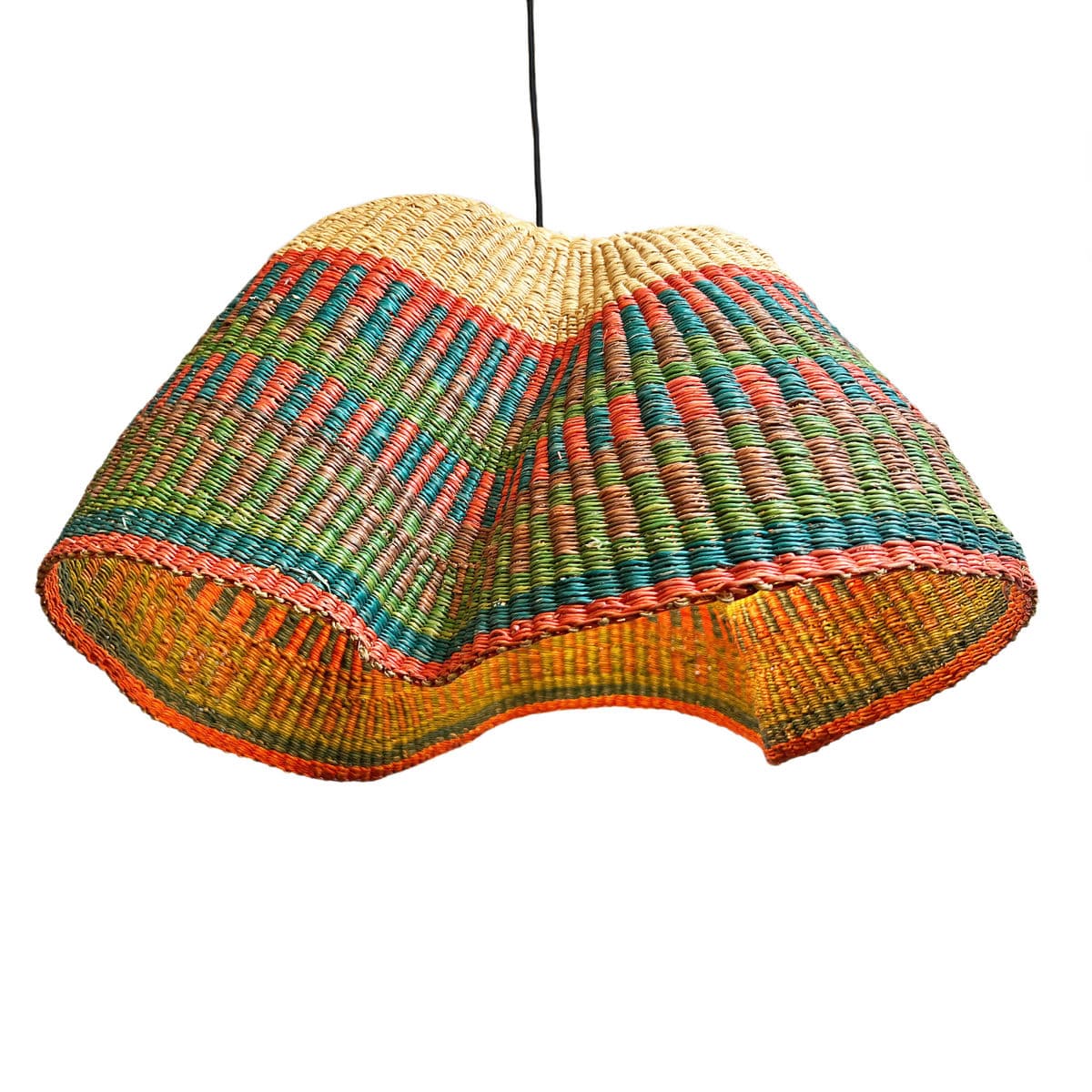 Bolga Wave Basket Light Pendant - Thumbnail 3