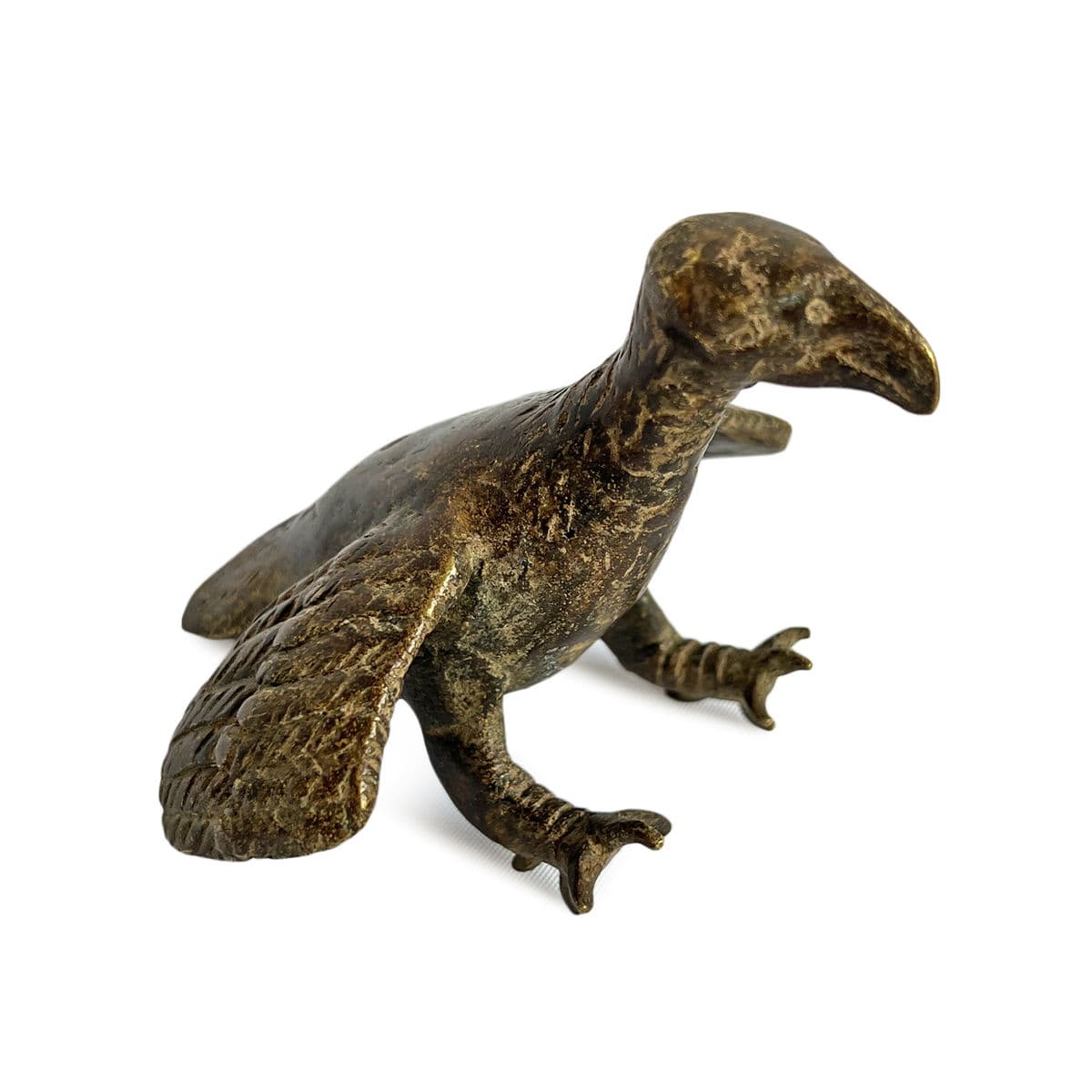 Antique Bronze Akan Vulture - Thumbnail 3