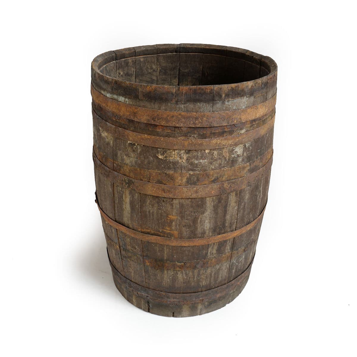 Vintage Wood & Iron Barrel - Thumbnail 3