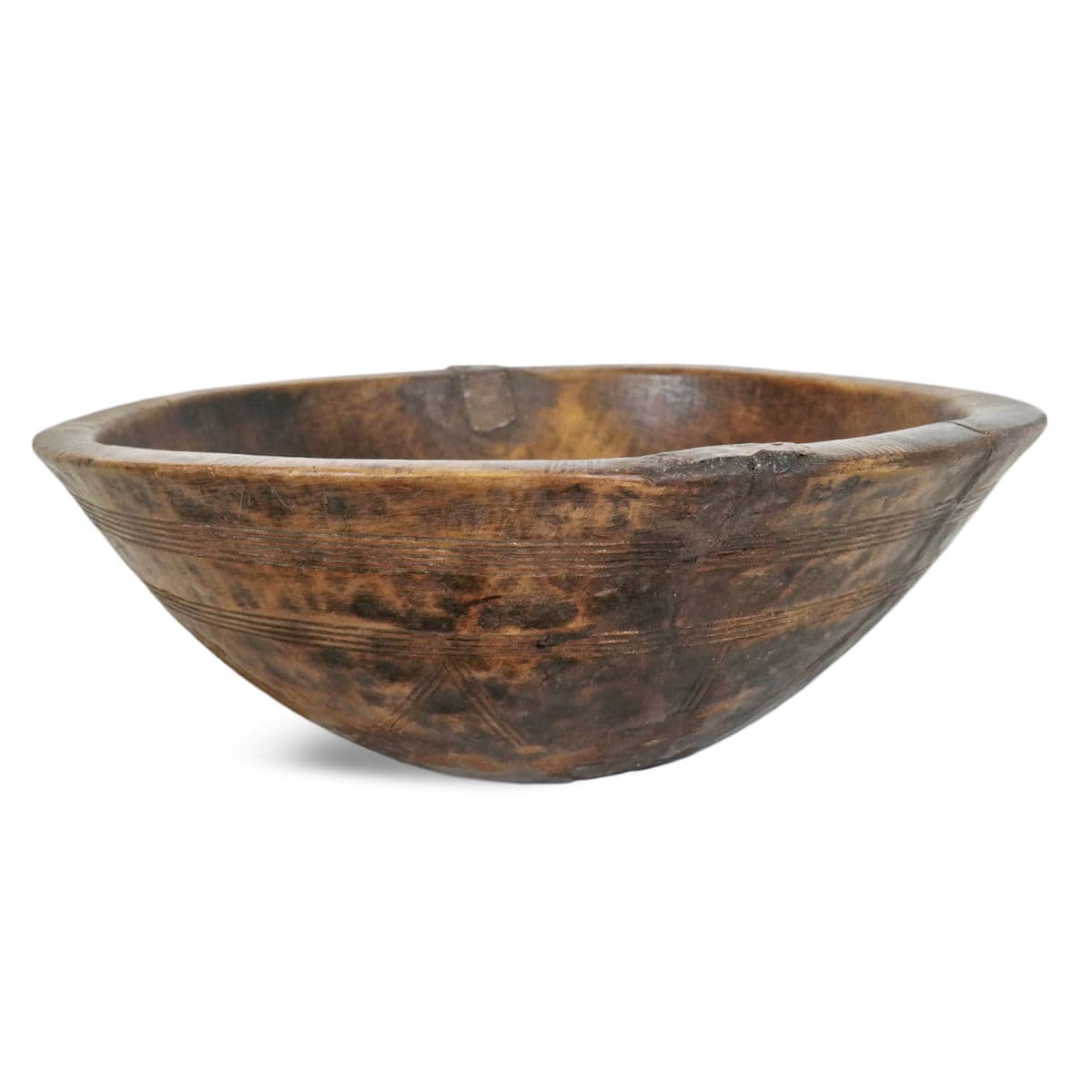 Old Tuareg Wood Bowl - Thumbnail 3