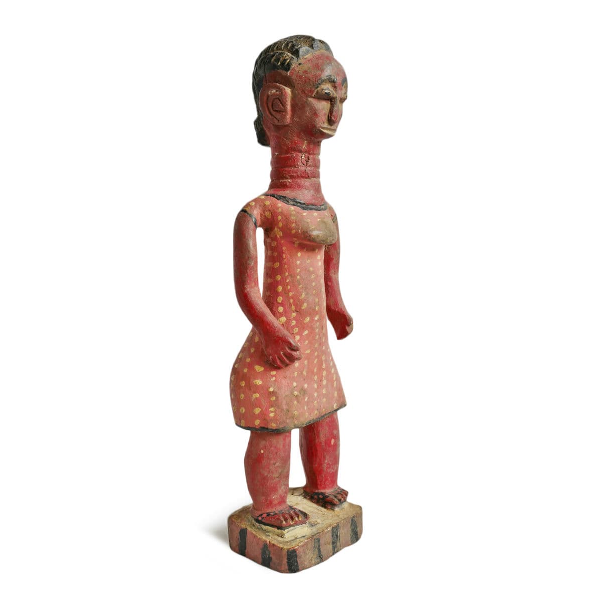 Antique Ivory Coast Female Figure - Thumbnail 3