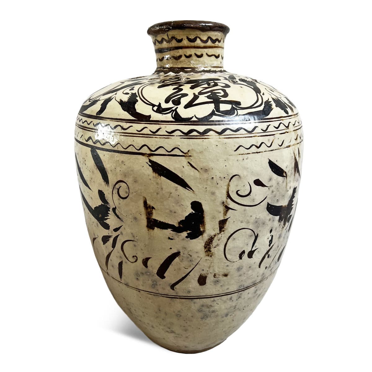 Large Antique Cizhou Pottery - Thumbnail 3