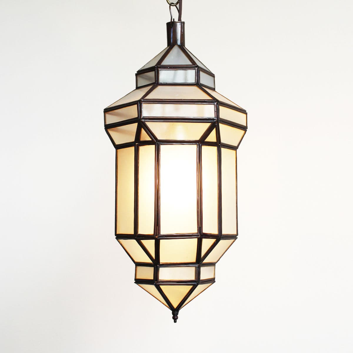 Frosted Glass Prism Lantern Small - Thumbnail 3