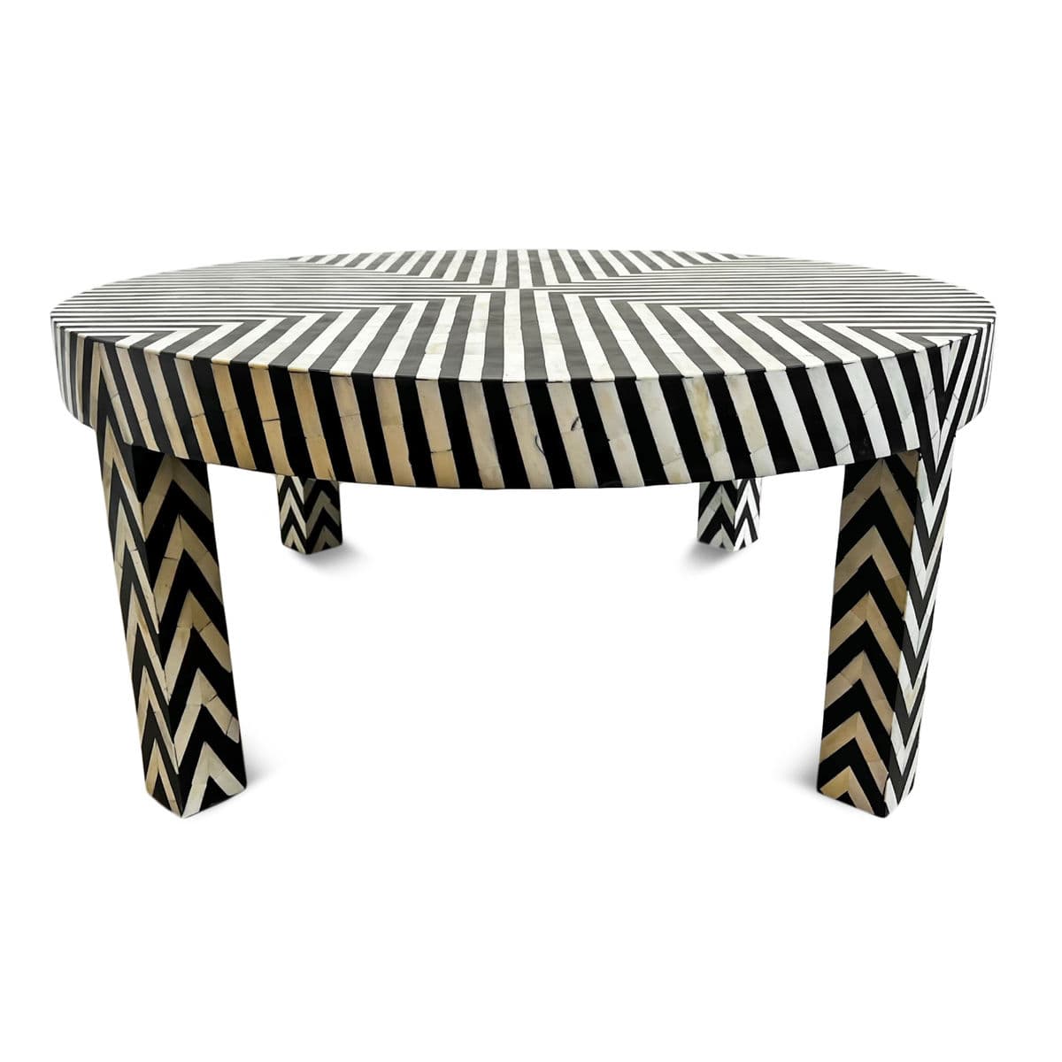 Zig-Zag Inlay Coffee Table - Thumbnail 3
