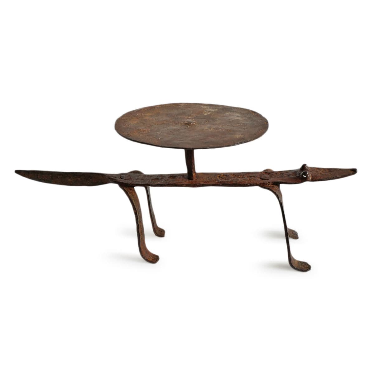 Dogon Iron Lizard Stool - Thumbnail 3