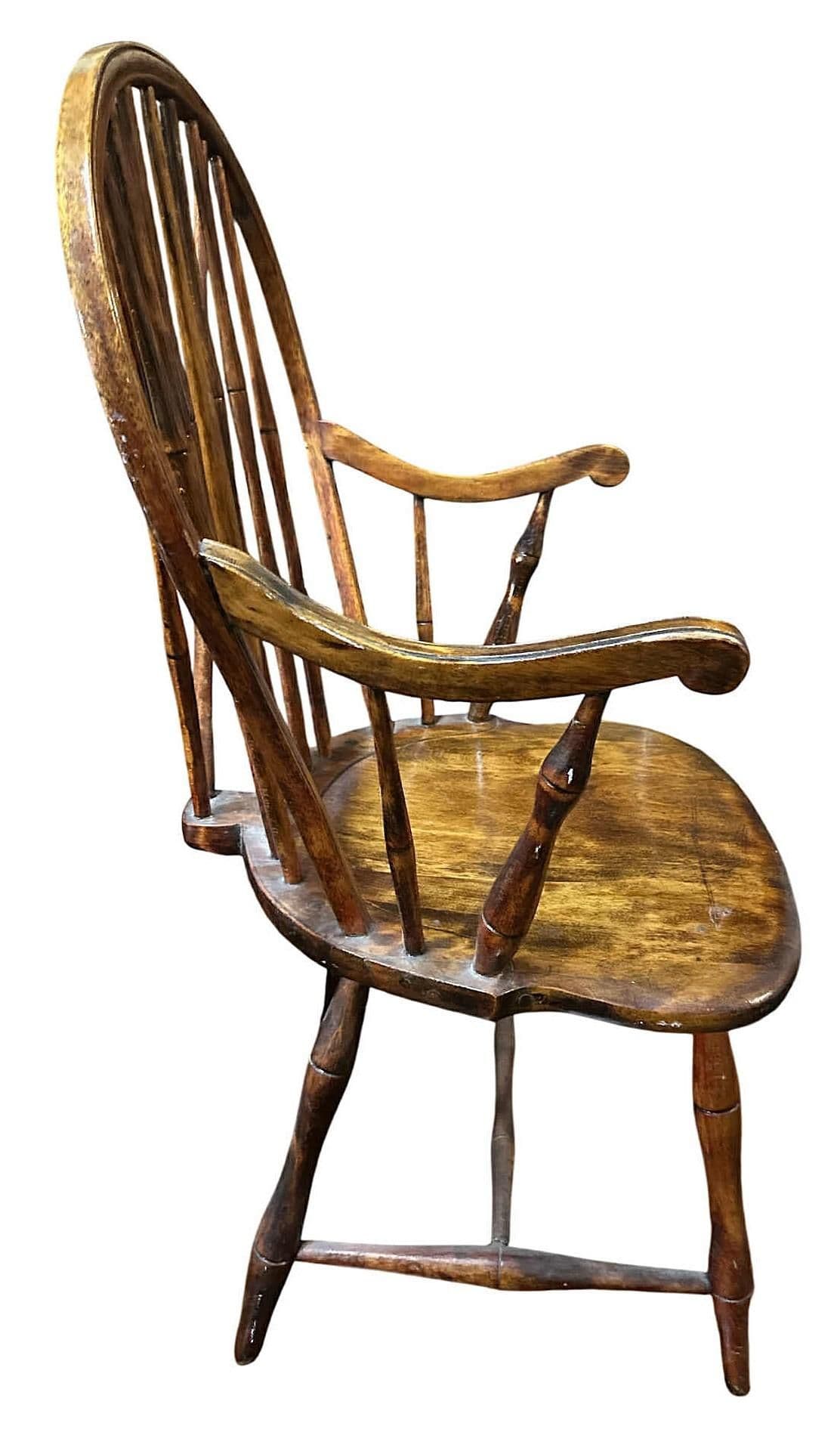 Antique Cherry Wood Windsor Chair - 19th Century - Thumbnail 3