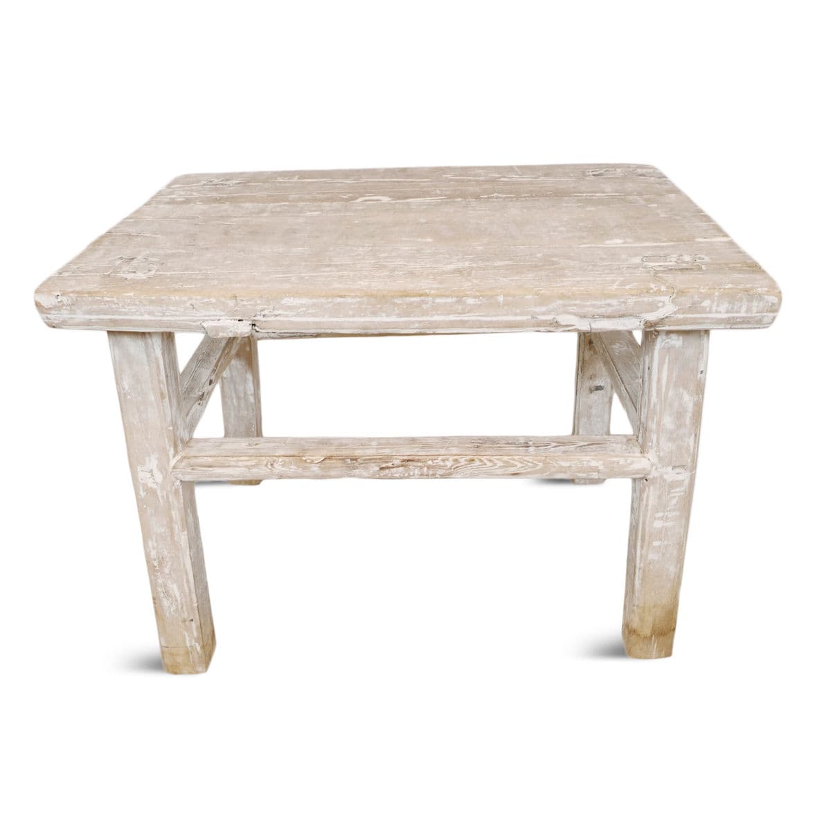 White Wash Farm Side Table - Thumbnail 3