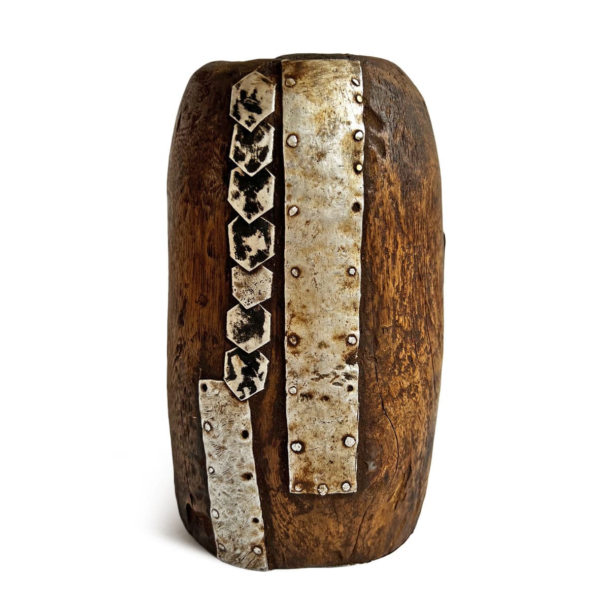 Vintage Tutsi Wood Pot - Thumbnail 3