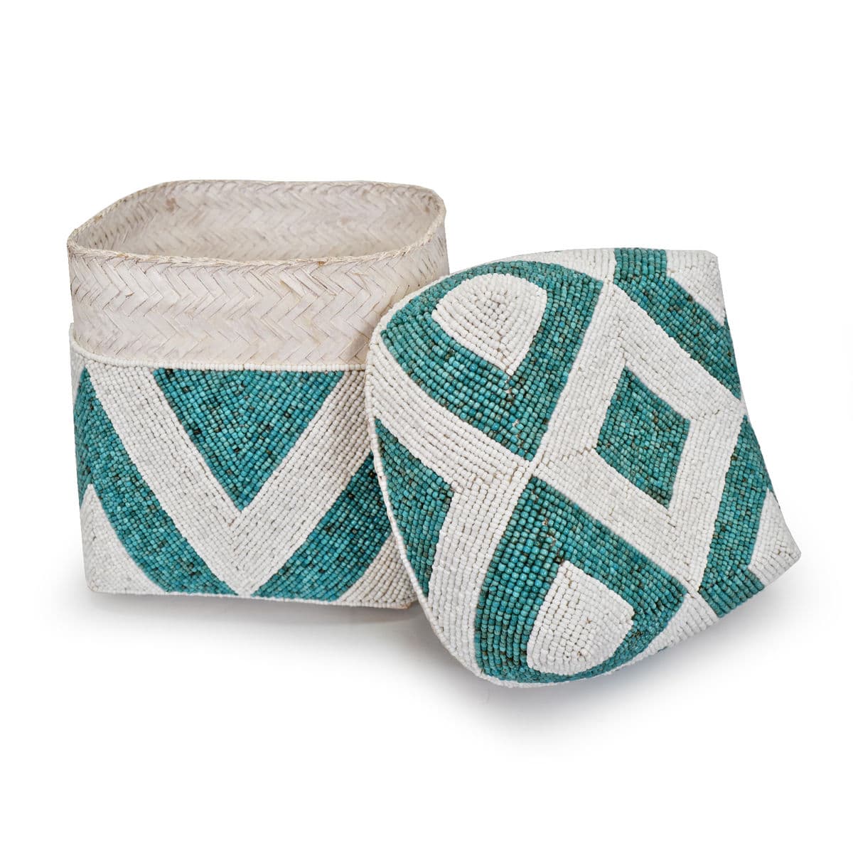 Bamboo Beaded Box Medium - Thumbnail 3