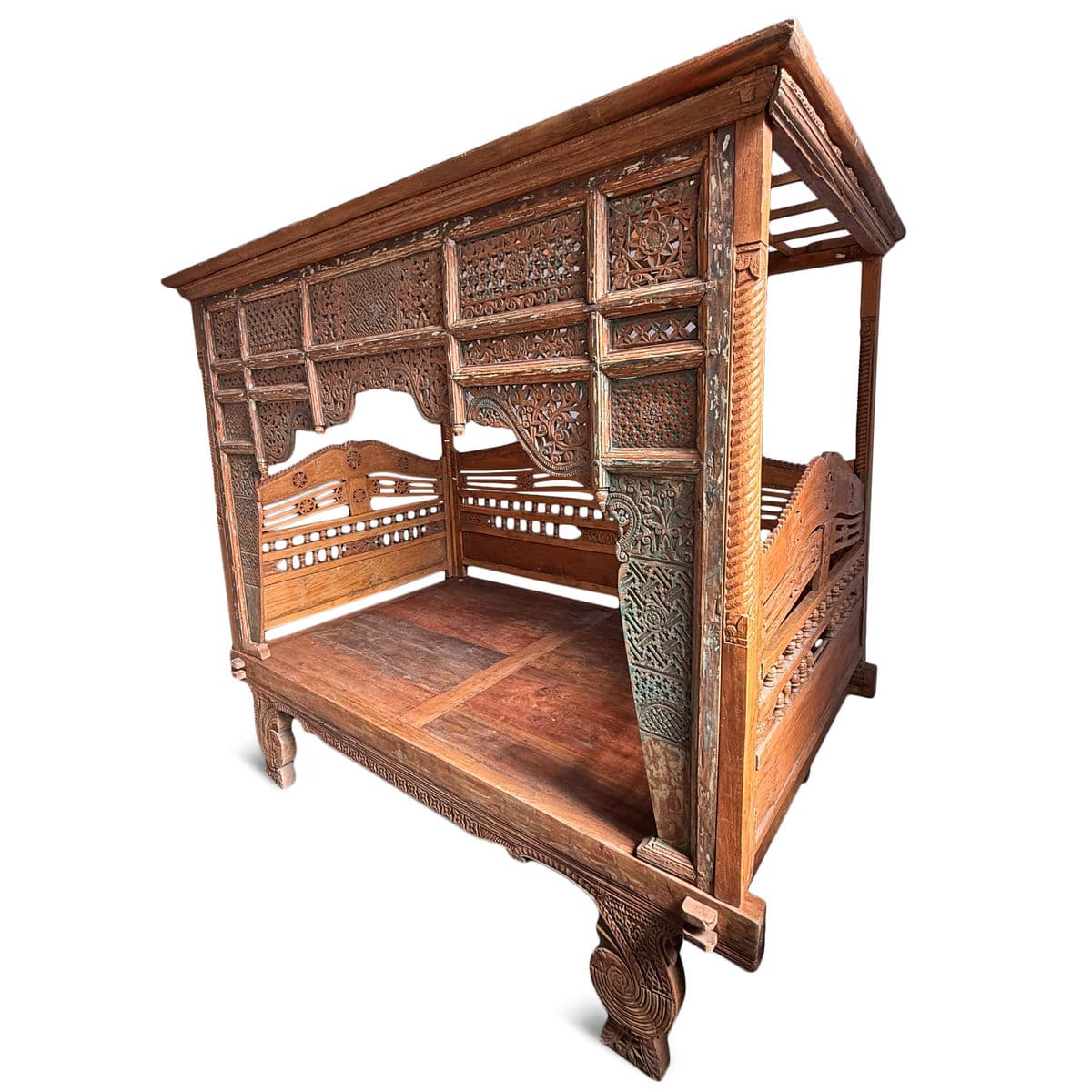 Antique Balinese Canopy Daybed - Thumbnail 3