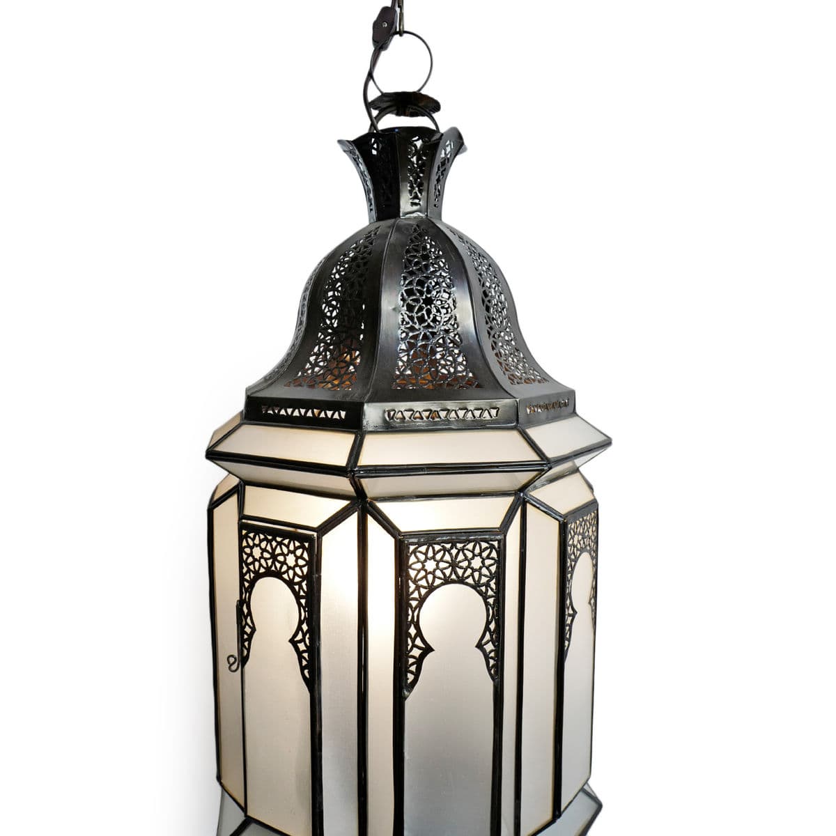 Moorish White Frosted Pendant Light - Thumbnail 3