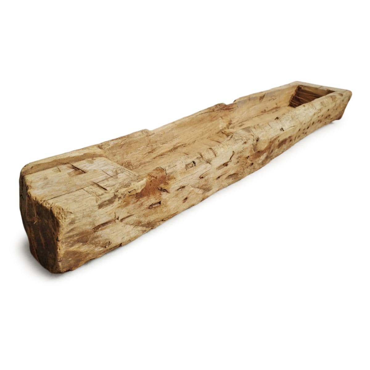 Old India Narrow Wood Trough - Thumbnail 3