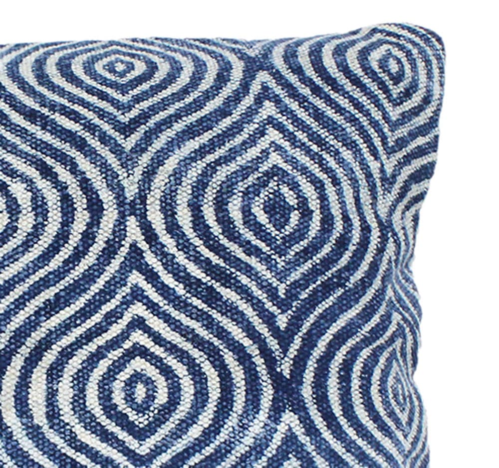 Indigo Waves Printed Pillow - Thumbnail 3