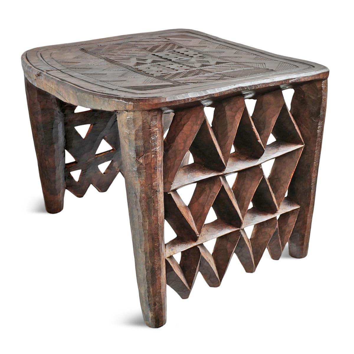 Vintage Large Tribal Nupe Stool / Table - Thumbnail 3
