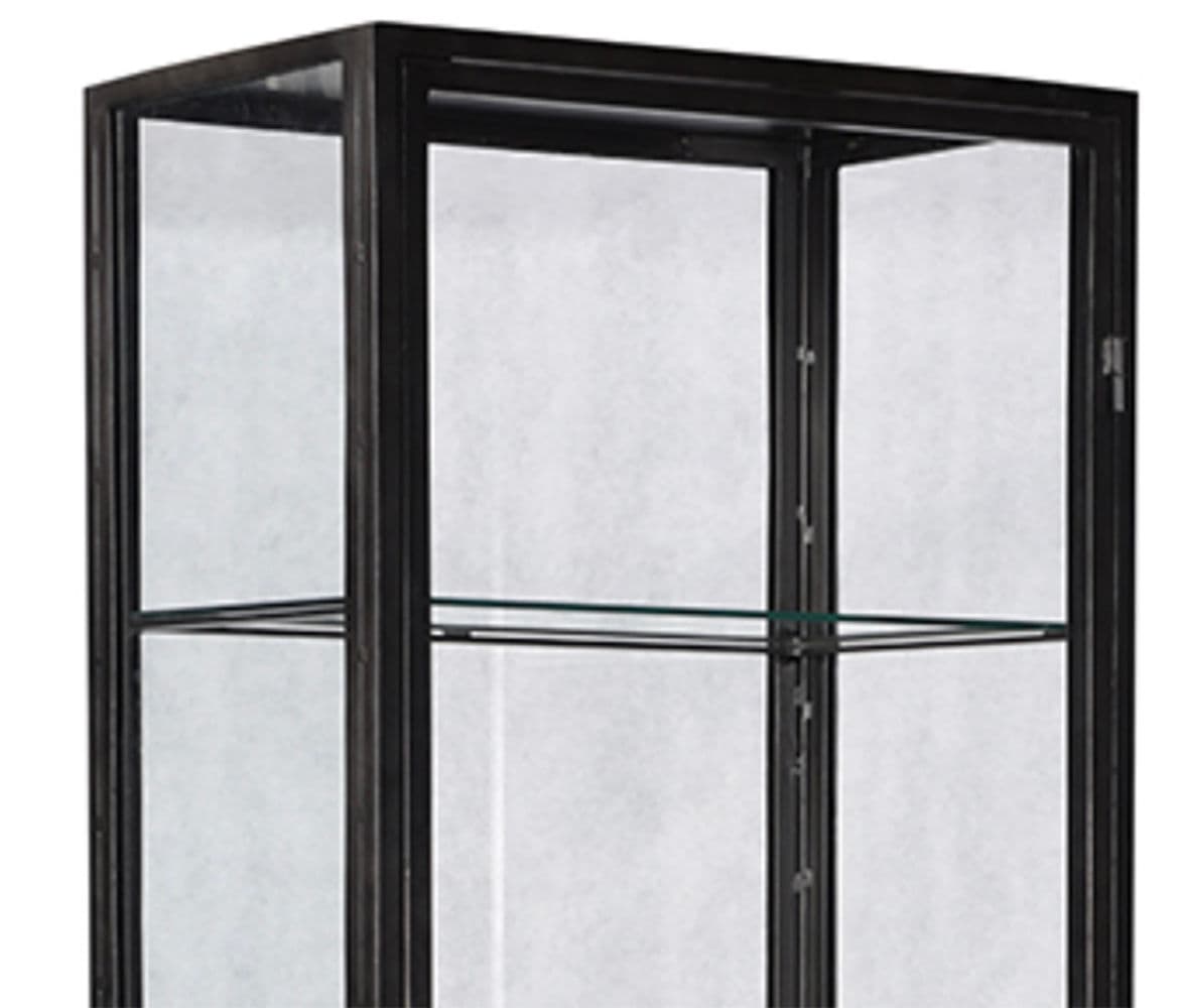 Black Iron & Glass Display Cabinet - Thumbnail 3