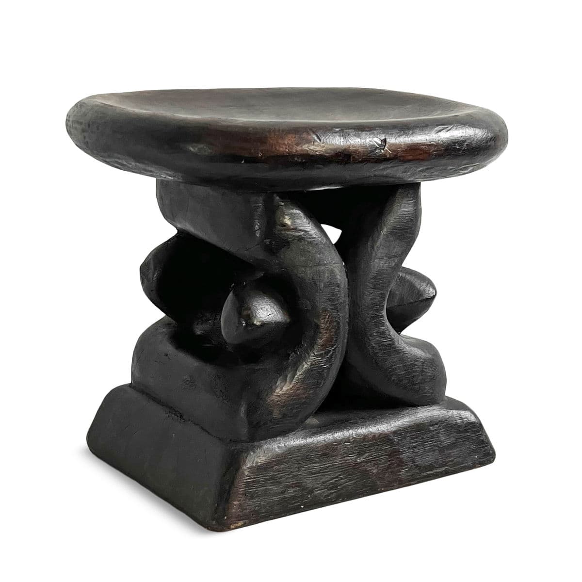 Vintage Bamileke Oval Stool - Thumbnail 3