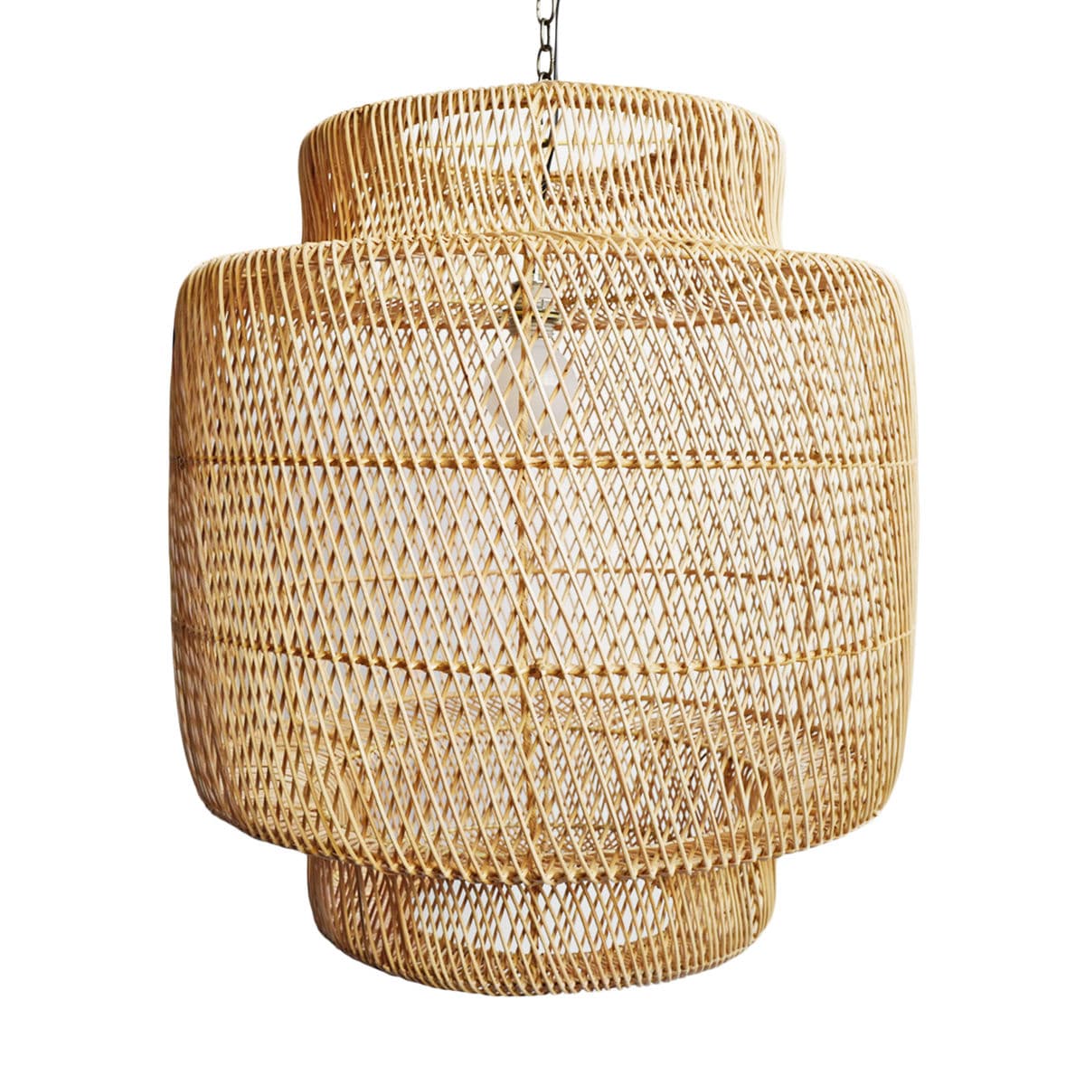 Natural Wicker Liberty Lantern Medium - Thumbnail 3