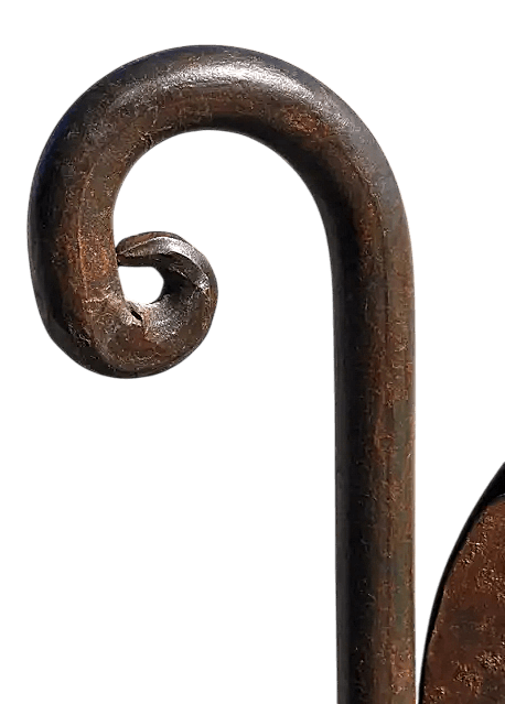 Vintage Pierced Iron Fireplace Screen From Mexico - Thumbnail 3