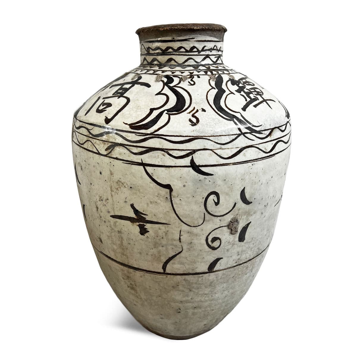 Large Antique Cizhou Pottery - Thumbnail 3