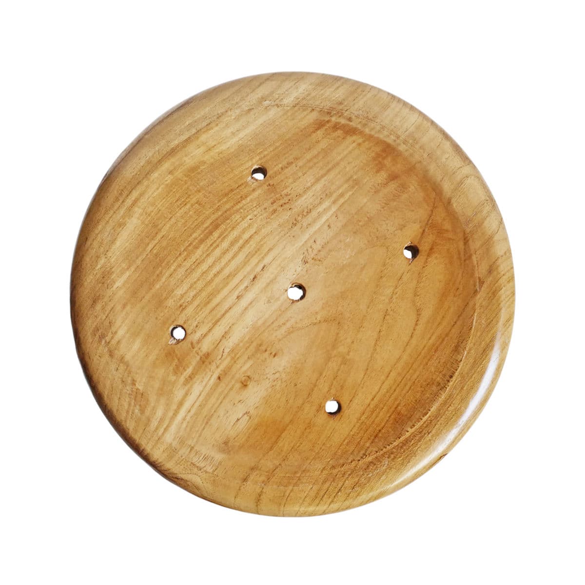 Teak Frisbee Iron Stool - Thumbnail 4