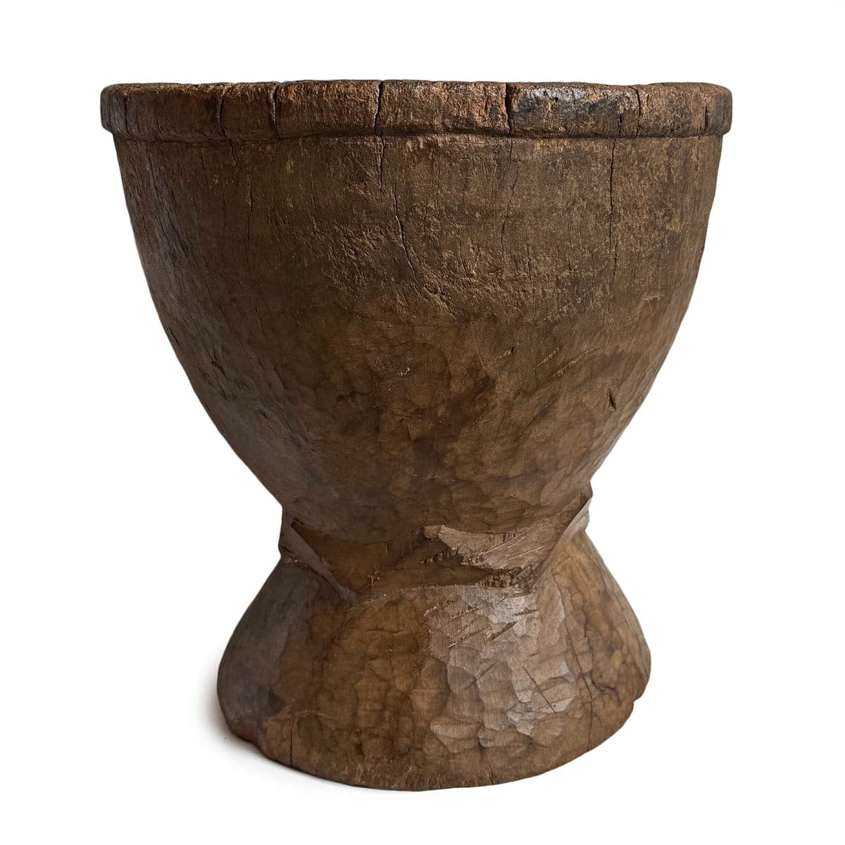 Large Vintage Guinea Wood Pestle Bowl - Thumbnail 4