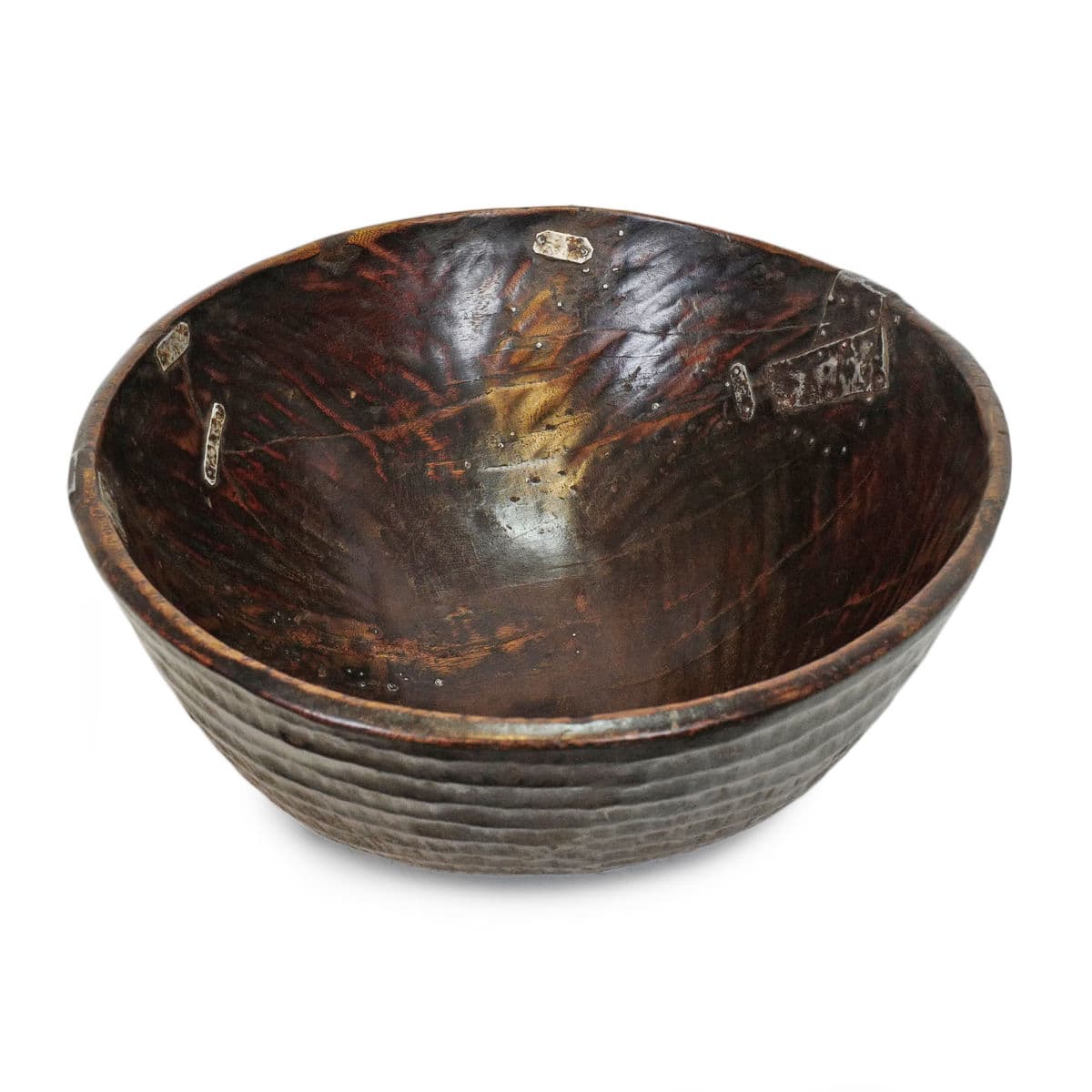 Large Vintage Fulani Wood Bowl - Thumbnail 4