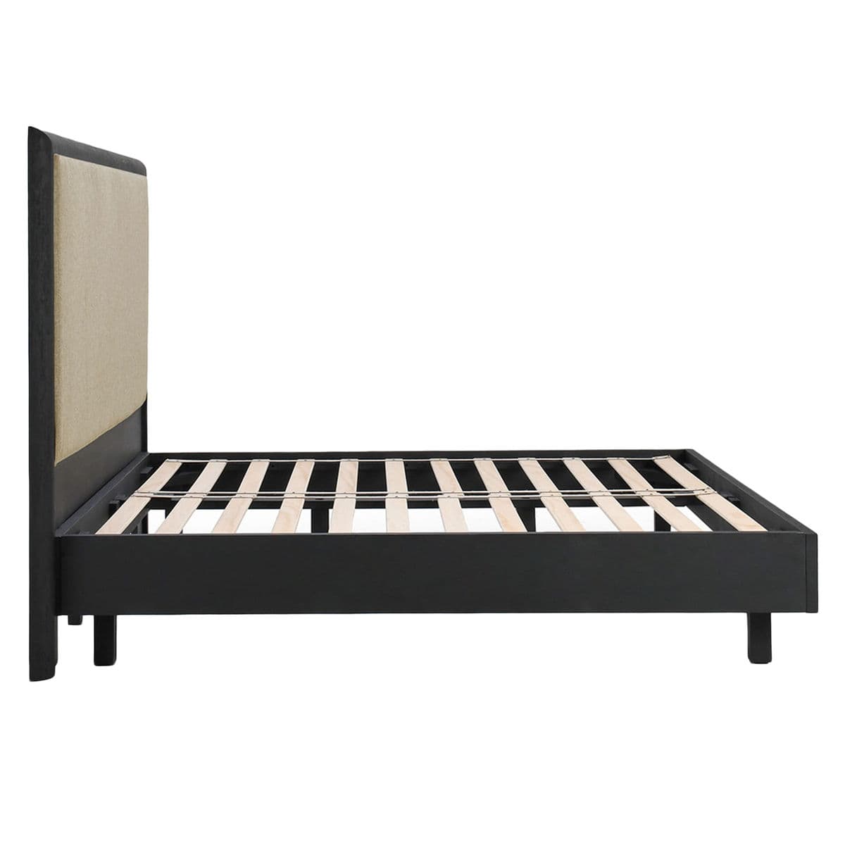 Black & Tweed Queen Bed Frame - Thumbnail 4