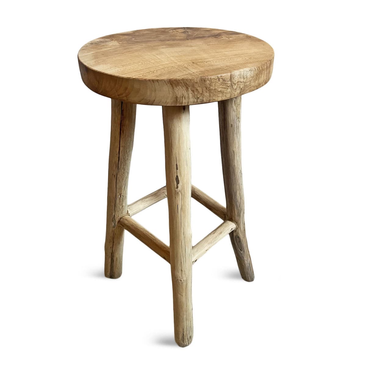 Tore Teak Wood Bar Stool - Thumbnail 4