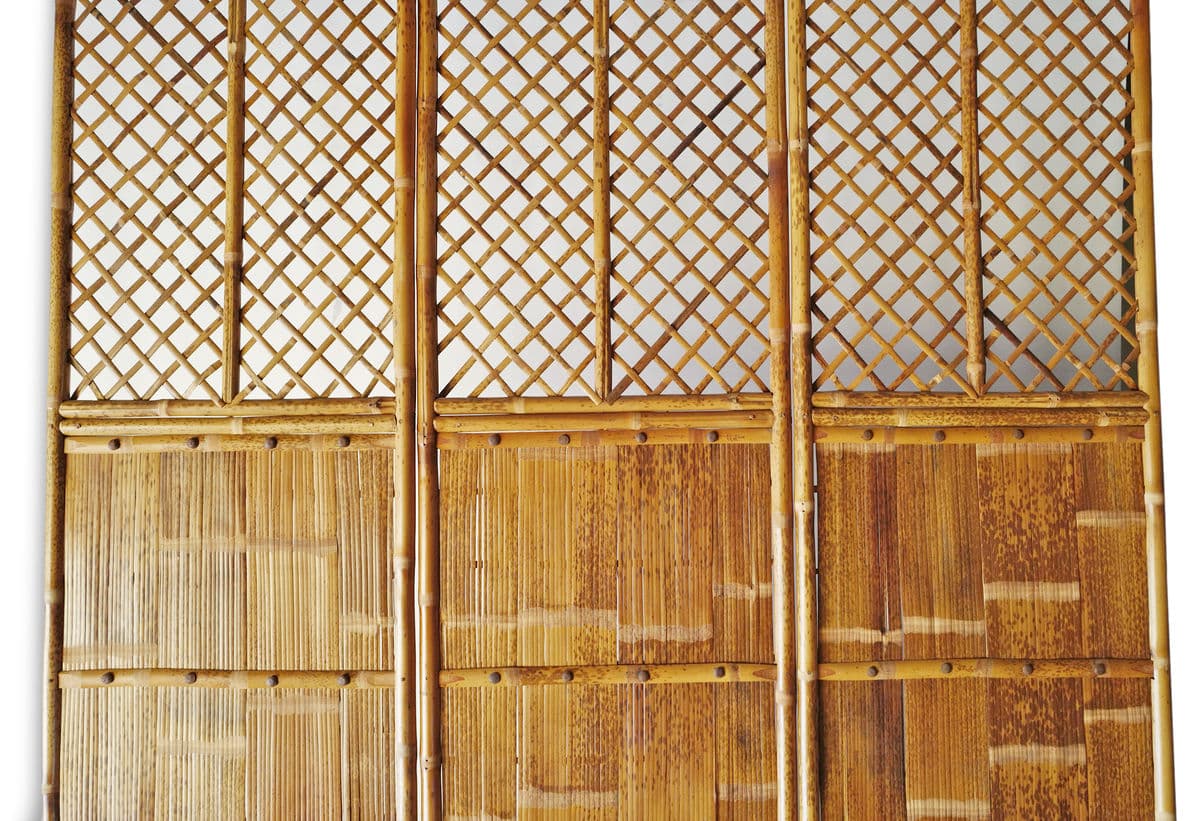Antique Set of Six Bamboo Screen - Thumbnail 4